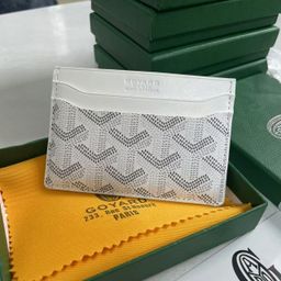 thumbnail for Goyard Goya Card Holder New Model for Men and Women, Fashionable Coin and Card Holder, Two-Layer Cowhide Goya Dog-Tooth Card Holder