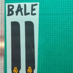 thumbnail for 13-14 Real Madrid Home Adult Wear a + 11 # Bale Jersey Number Letter Heat Transfer Number Heat Transfer Sticker