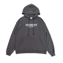 thumbnail for Blockbuster VET 2023SS Lucky Letter Lucky777 Printed Wash Worn-Out Men's and Women's Long Sleeve Hooded Sweatshirts