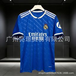 thumbnail for Wholesale 2627 season Real Madrid jersey, Real Madrid football kit, Mbappé Bellingham Champions League jersey