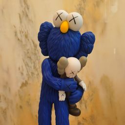 thumbnail for MAND KAWS Sesame Street Embrace Trendy Toy Figure Kaws Take Cos Figure Art Ornament