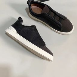 thumbnail for Factory Jaia Men's Shoes Cowhide Business Casual Shoes Classic XXX Series Lychee Buckle Men's Sneakers