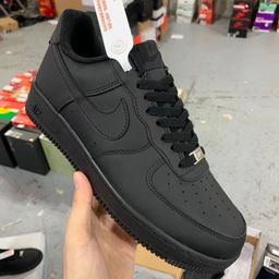 thumbnail for Popular Black Warrior Light Matte Air Force Black Shoelaces Pure Black Hemp Rope Casual Shoes for Men and Women