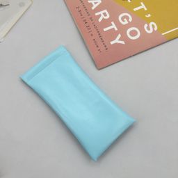thumbnail for 眼镜袋新款软皮墨镜太阳镜收纳袋男女近视老花便携防水简约眼镜包