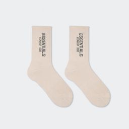 thumbnail for Fashionable Brand Fog Multi-Line Ess High Street Letter Rich Men&#039s and Women&#039s Pure Cotton Mid-Calf Socks All Year Round Trendyy Sports Socks