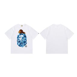 thumbnail for The original standard is a dropshipping cross-border popular bape, a long-term stable supply of double-yarn men's and women's casual sports short-sleeved T-shirts