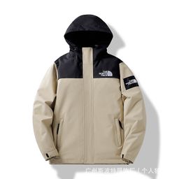 thumbnail for Cross-border foreign trade, spring, autumn, winter, TNF jacket, hooded light jacket, embroidered north face outdoor jacket, waterproof 198