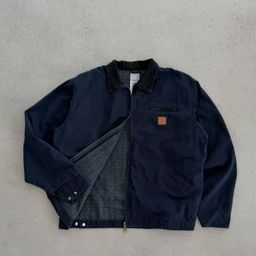thumbnail for Heavy J97 American Heavy Wash Fall Short Wide Fit Detroit Jacket Cargo Zip Cleanfit Jacket