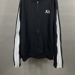 thumbnail for Foreign trade, Europe and the United States, cross-border, Paris B, autumn and winter, new chest embroidery, classic LOGO cardigan, hooded sweatshirt