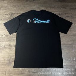 thumbnail for European and American fashion brand VTM Witte cute letter print men's and women's loose casual crew neck short sleeve T-shirt high street cotton Tee