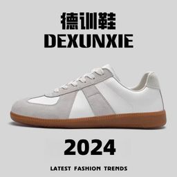 thumbnail for Tênis esportivos casuais retrô para treino, versáteis, com sola plana, para treino moral, masculinos, primavera/outono, fabricante atacadista.