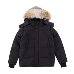 thumbnail for Cross-Border Canada Goose 29 Styles of down Jackets, Canadian Wyndhaw Men's Parka with Wolf Fur Collar, Outdoor Casual Versatile