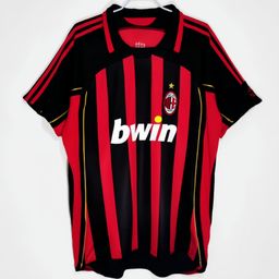 thumbnail for Popular Cross-Border Fan Version Ac Milan Jersey Football Uniform Fan Version Football Jersey