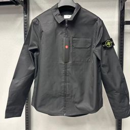 thumbnail for Cross-border foreign trade spot new simple loose jacket stone lapel zipper cardigan shirt youth men's jacket