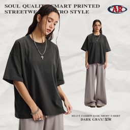 thumbnail for Artie Men's Clothing 2026 Spring and Summer New Style 275g Heavyweight Pure Cotton T-Shirt Men's Loose Short-Sleeved Boxy Version