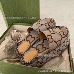 thumbnail for G Brand Large Size Embroidered Slippers European Cross-Border Trade Model 2025 Summer Thick-Soled Casual Women's Sandals Comfortable