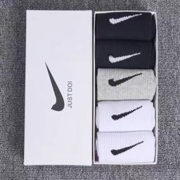 thumbnail for Gift Box Socks Men's and Women's Long-Barrel Ins Trendy All-Match Middle-Barrel Student Sports Basketball Running Sweat-Absorbing Breathable Socks