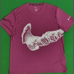 thumbnail for 2026 new casual crew neck trendy brand short-sleeved loose bone print T-shirt black white black shorts lapels