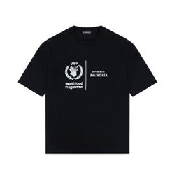 thumbnail for Paris high version B home T-shirt 25s spring and summer new heavyweight cotton crew neck short sleeve T casual and versatile