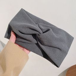 thumbnail for Gentle in autumn and winter ~ Korean temperament headband wide-brimmed hairband female tied hair simple face wash headgear daily outer hair accessories