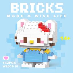thumbnail for Compatible with Lego micro-particle building blocks Cartoon Doll children&#039;s educational assembled small toy stall pendant gift wholesale