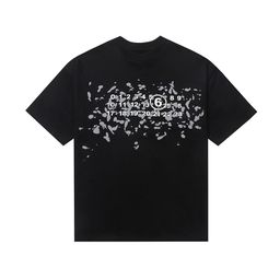 thumbnail for Cross-Border Exclusive Mm6 Margiela Classic Alphanumeric Print Casual Fashion Personalized Short-Sleeved T-Shirt for Men and Women