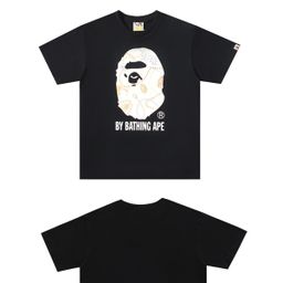 thumbnail for Trendy classic camouflage cherry blossom Mount Fuji print casual loose short-sleeved T-shirt for men and women