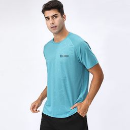 thumbnail for Brand T-shirt Wholesale Quick-drying Clothes Stretch Sports Short Sleeve Men's Summer Loose Quick-drying Running Fitness Casual Top