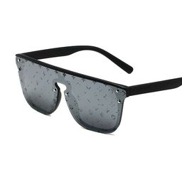 thumbnail for European and American trend sunglasses 2330 fashion large frame glasses sunglasses one-piece printed sunglasses Sunglasses