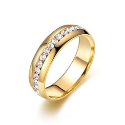 thumbnail for European and American titanium steel starry full diamond ring ring with surrounding rings, color-resistant, hot-selling stainless steel ring and hand accessory wholesale