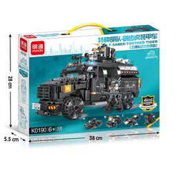 thumbnail for Mindy K0190 é compatível com brinquedos de blocos de montar LEGO, aeronaves SWAT, mechas transformáveis, presentes para estudantes do ensino fundamental no atacado.