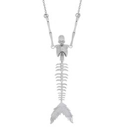 thumbnail for Queen Mother of the West, Vivian Saturn Skeleton, Mermaid Bone Necklace, Female Diablo, Punk Style, Retro Literary Art, Exquisite Clavicle Chain
