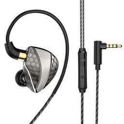 thumbnail for Qkz Hi6T In-Ear Headphones Monitoring Headphones Wire-Controlled Bass Headphones Mobile Phone Running Game Broadcast Earphones