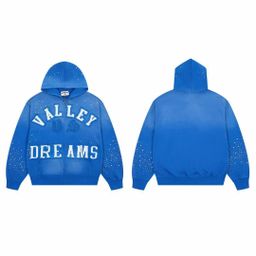 thumbnail for Cross-border foreign trade trendy brand retro character cartoon print washed old retro loose men's and women's hooded sweatshirts