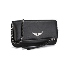 thumbnail for French classic Zv bag, leather small square bag, foreign trade, European and American fashion, versatile wings, armpits, one shoulder crossbody bag