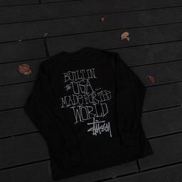 thumbnail for Stus Men's and Women's Long-Sleeve 280g T-Shirt Autumn Men's Loose Heavyweight High-Quality T-Shirt Screen Printing