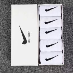 thumbnail for Gift Box Socks Men's and Women's Long-Barrel Ins Trendy All-Match Middle-Barrel Student Sports Basketball Running Sweat-Absorbing Breathable Socks