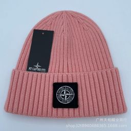 thumbnail for Foreign Trade Winter Cold Hat Men&#039s Fashionable Knitted Hat Thickened Warm Baotou Hat All-match Turn-up Wool Hat for Women