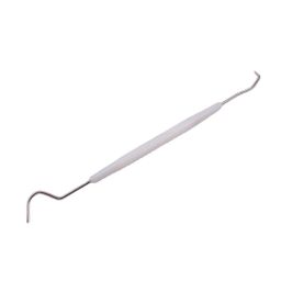 thumbnail for Double-headed crochet white double-headed picking needle Wenwan Diamond Walnut cleaning crochet stainless steel crochet elbow hook