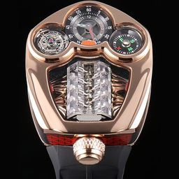 thumbnail for Relógio masculino casual em forma de barril oco à prova d'água relógio de quartzo relógio masculino personalizado de alta qualidade