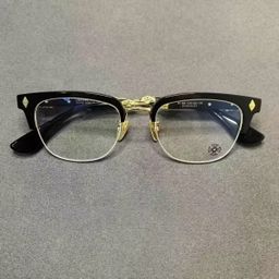 thumbnail for Chaokro Luojia eyeglass frames for men, vintage large face blue light blocking frames, myopia glasses cross-border European and American glasses 2275