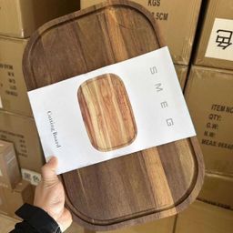 thumbnail for SMEG Acacia Wood Cutting Board 42*28 Thickened Kitchen Household Cutting Board Unpainted and Wax-free Solid Wood Cutting Board