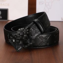 thumbnail for Cross-border explosive Korean version of simple men's fashion versatile belt leather versatile youth personality smooth buckle belt