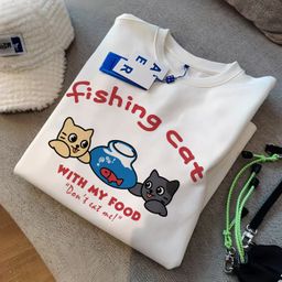 thumbnail for 2025 Summer New Cotton Short-sleeved T-shirt Women&#039;s Korean-style Loose Women&#039;s Clothing Cartoon Printed Half-sleeved Top Base Shirt