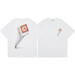 thumbnail for Casa Casablanca short sleeve correct version ins European and American niche fashion brand cotton casual high street European and American T-shirt