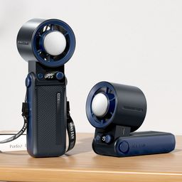 thumbnail for New 199-Speed High-Speed Fan Digital Display Ice Cooling Outdoor Handheld Fan Cross-Border USB Charging Violent Fan