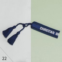 thumbnail for D home spot cotton embroidery wrist strap tassel woven bracelet women's bohemian letters European and American hand rope