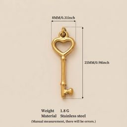 thumbnail for Banana Elephant European and American stainless steel fashionable casual teapot cookie heart pendant vacuum electroplated 18K gold inside the furnace