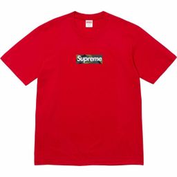 thumbnail for 三标齐全supreme潮牌BOX短袖米兰十字架字母T恤宽松男女美式潮牌