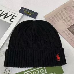 thumbnail for Autumn and winter new pony embroidery knitted hat women's pullover hat couple cold hat outdoor cold warm beanie